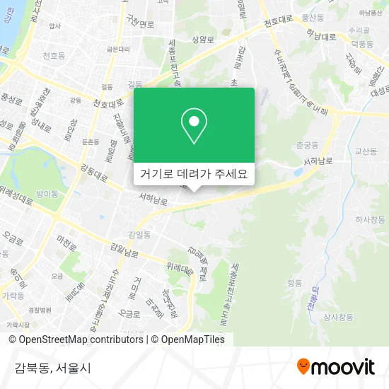 감북동 지도