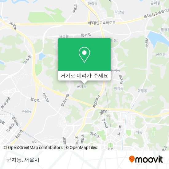 군자동 지도