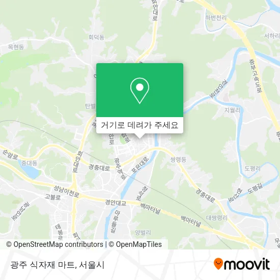광주 식자재 마트 지도