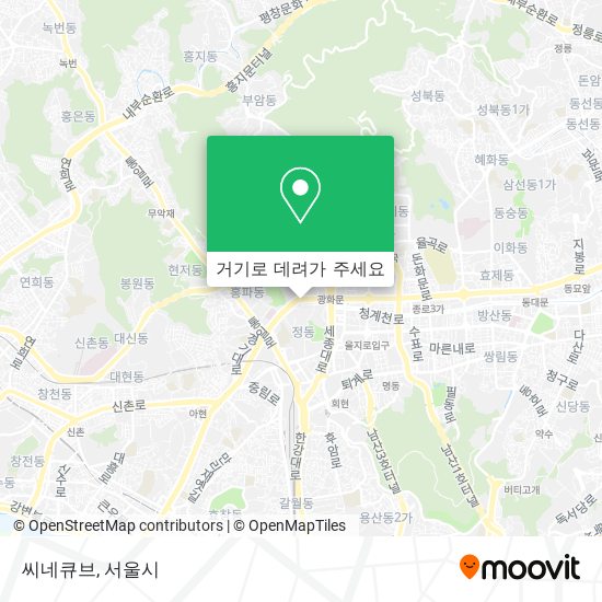 씨네큐브 지도