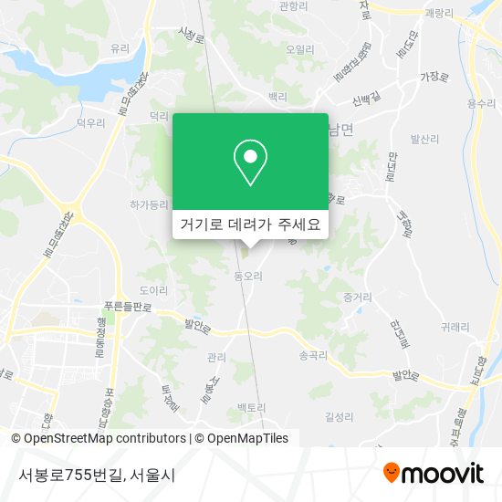 서봉로755번길 지도