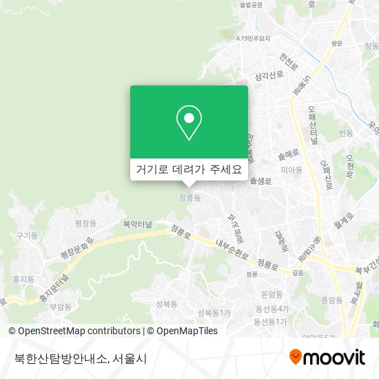 북한산탐방안내소 지도