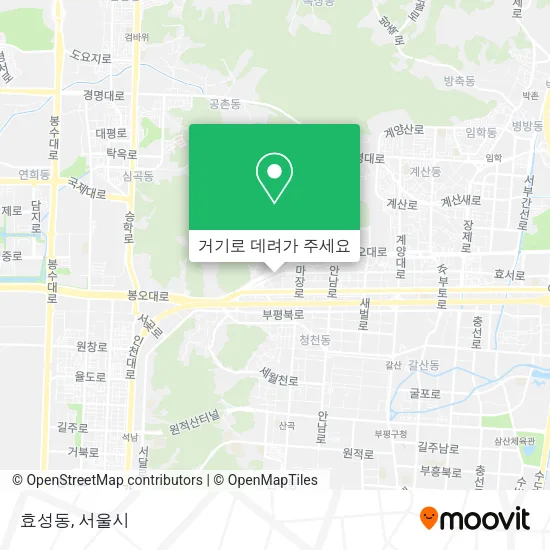 효성동 지도