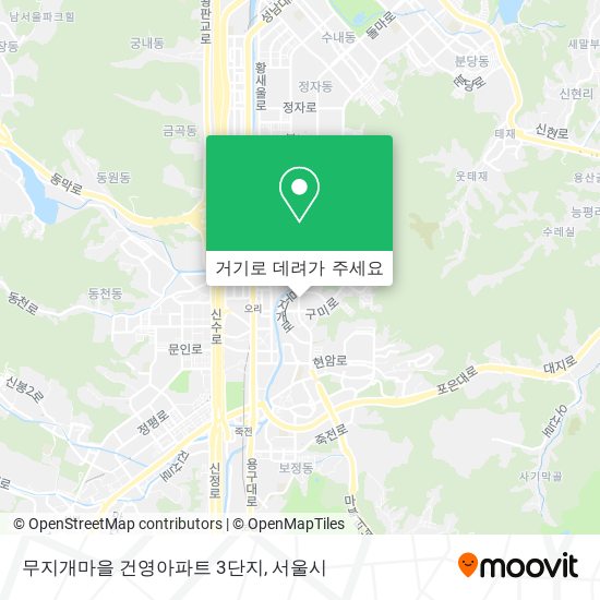 무지개마을 건영아파트 3단지 지도