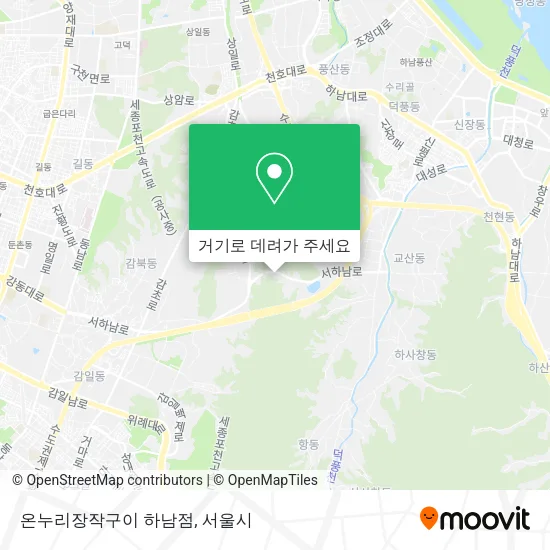 온누리장작구이 하남점 지도