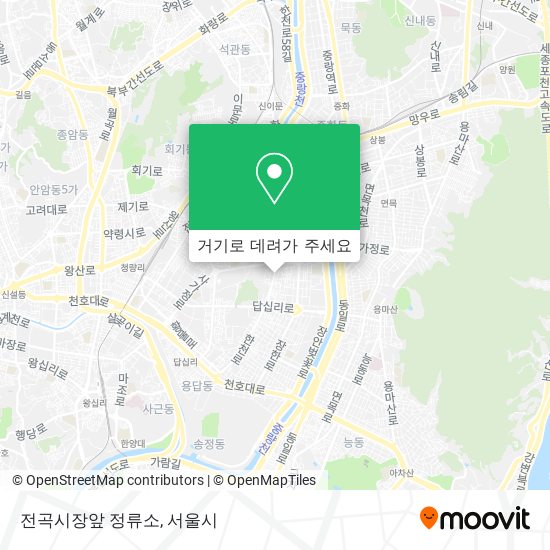 전곡시장앞 정류소 지도