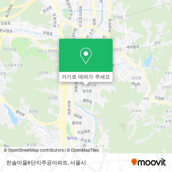 한솔마을6단지주공아파트 지도