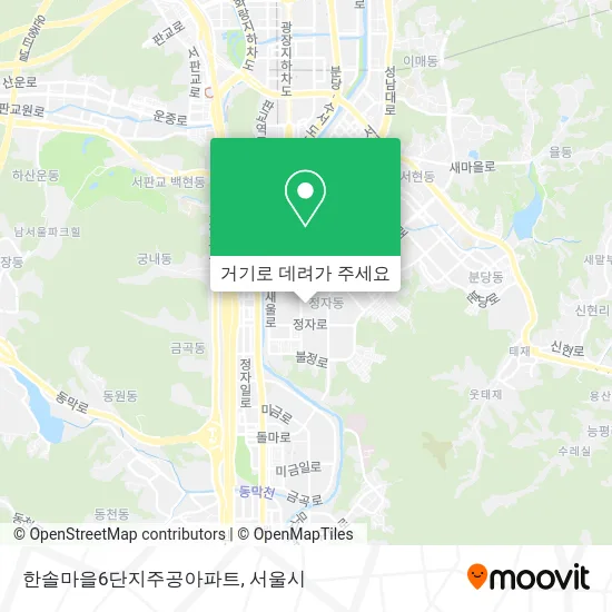한솔마을6단지주공아파트 지도