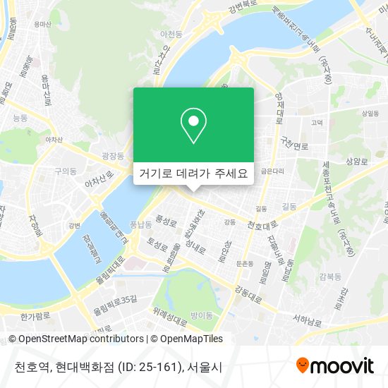 천호역, 현대백화점 (ID: 25-161) 지도