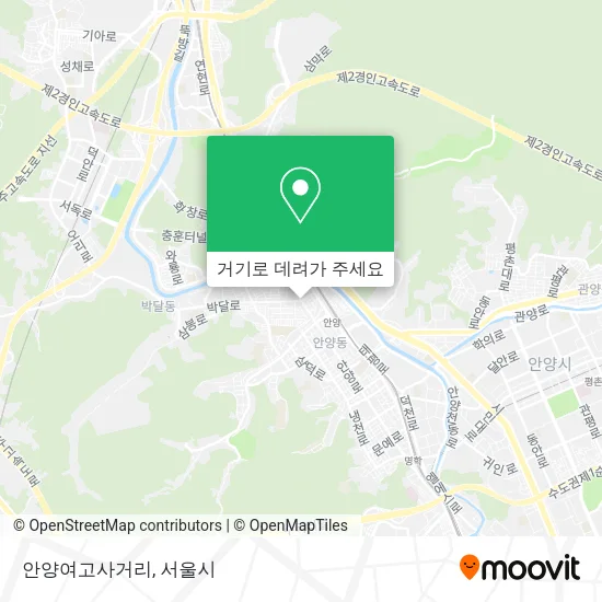 안양여고사거리 지도