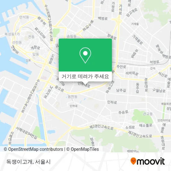 독쟁이고개 지도