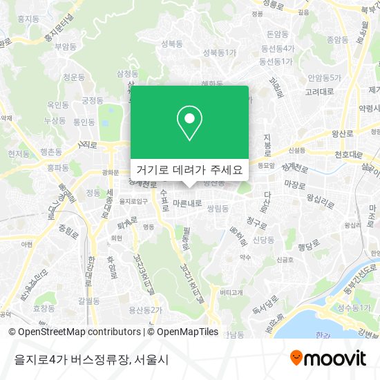 을지로4가 버스정류장 지도