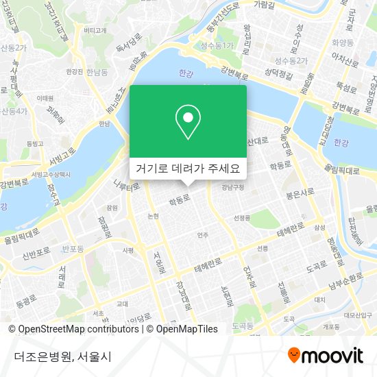 더조은병원 지도