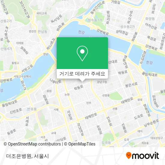 더조은병원 지도