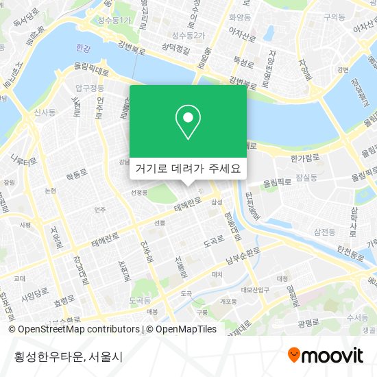 횡성한우타운 지도