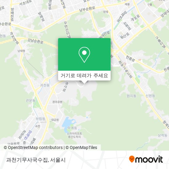 과천기무사국수집 지도