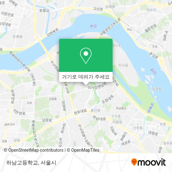 하남고등학교 지도