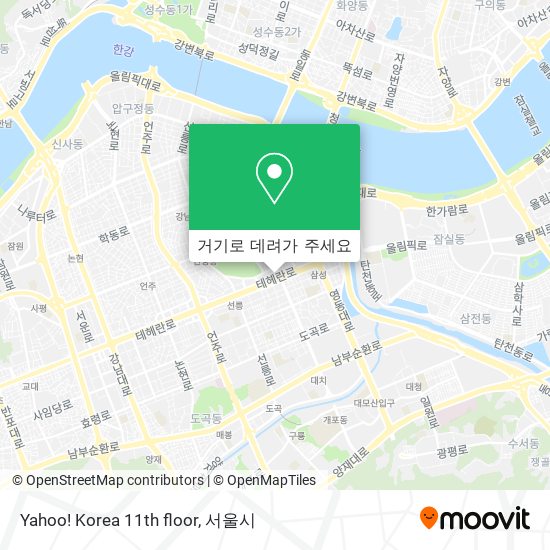 Yahoo! Korea 11th floor 지도
