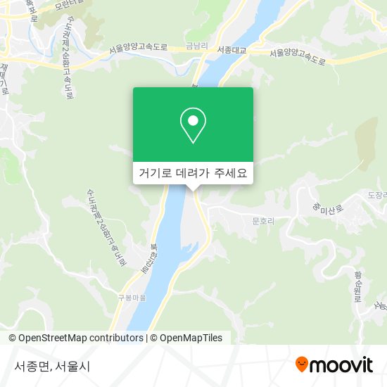 서종면 지도