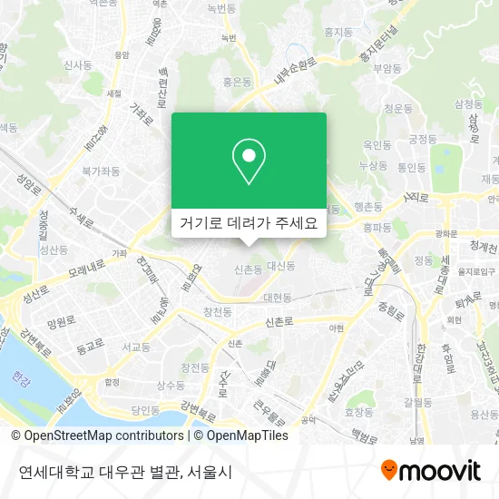 연세대학교 대우관 별관 지도