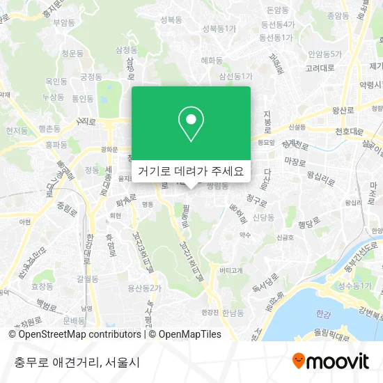 충무로 애견거리 지도