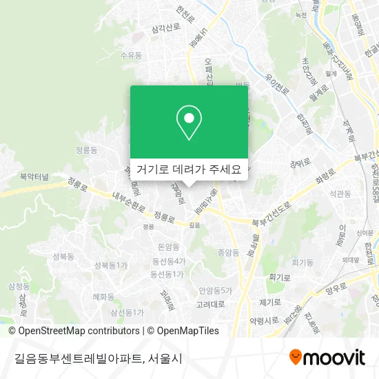 길음동부센트레빌아파트 지도