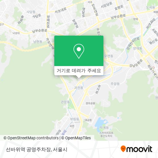 선바위역 공영주차장 지도