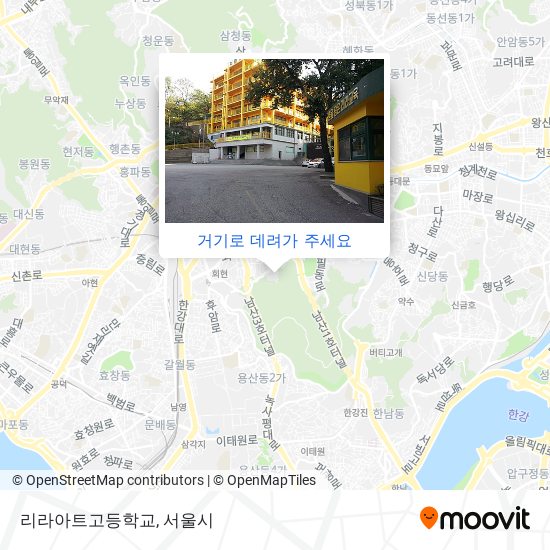 리라아트고등학교 지도