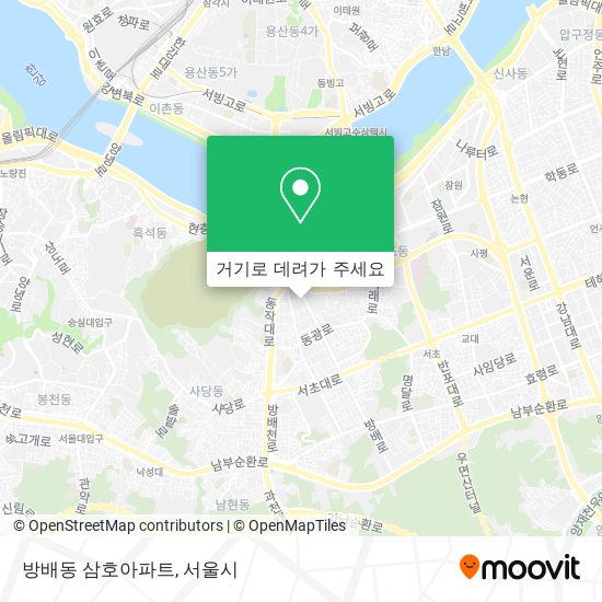 방배동 삼호아파트 지도