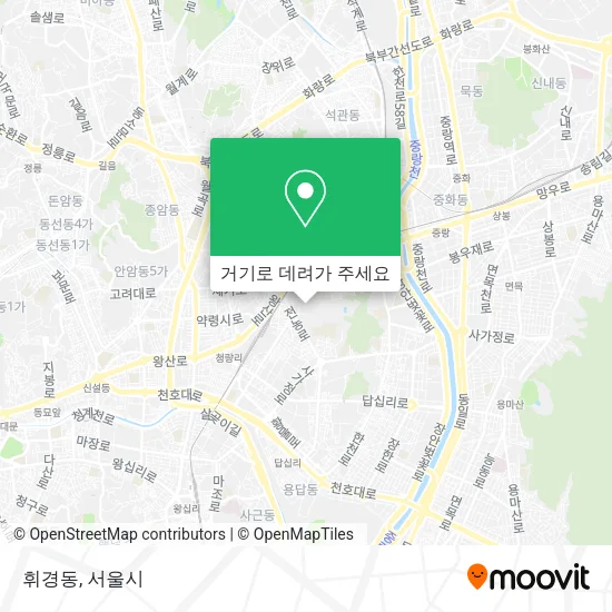 휘경동 지도