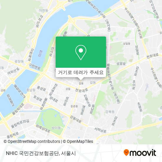 NHIC 국민건강보험공단 지도