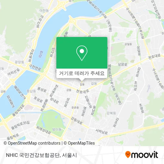 NHIC 국민건강보험공단 지도