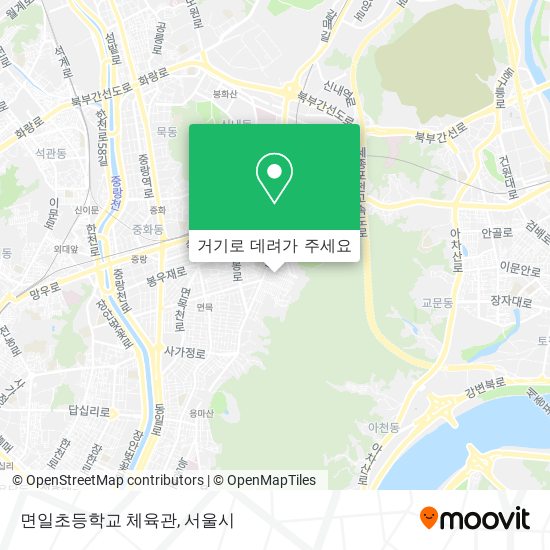 면일초등학교 체육관 지도