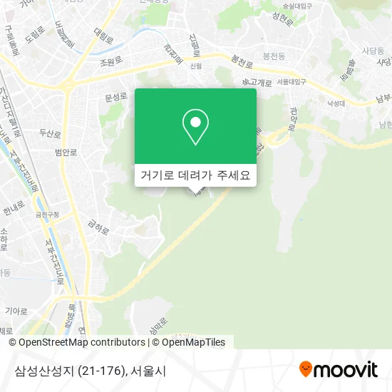 삼성산성지 (21-176) 지도