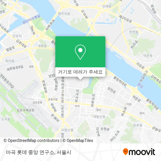 마곡 롯데 중앙 연구소 지도