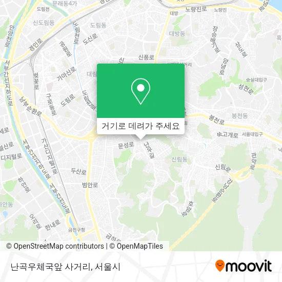 난곡우체국앞 사거리 지도