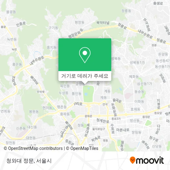 청와대 정문 지도