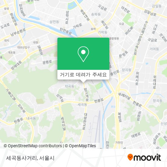세곡동사거리 지도