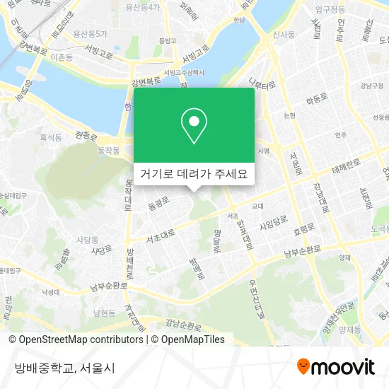 방배중학교 지도