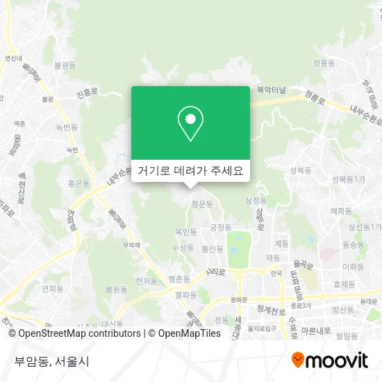 부암동 지도