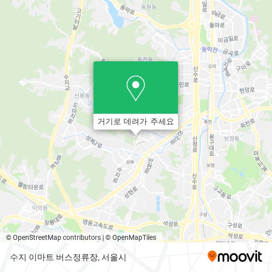 수지 이마트 버스정류장 지도