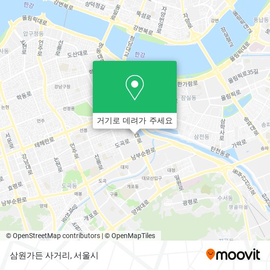 삼원가든 사거리 지도