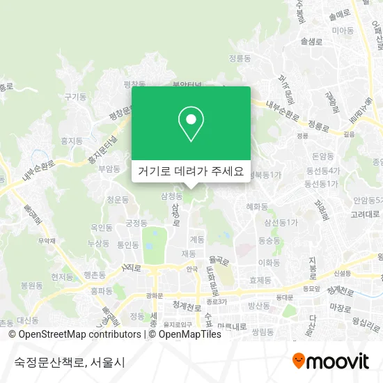 숙정문산책로 지도