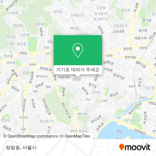 쌍림동 지도