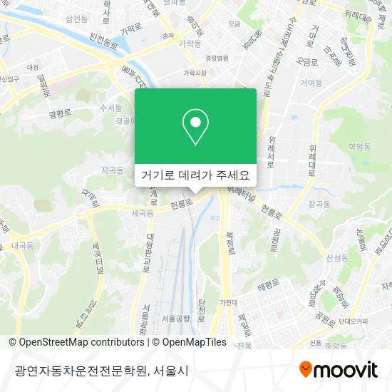 광연자동차운전전문학원 지도