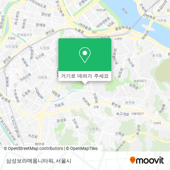 삼성보라매옴니타워 지도