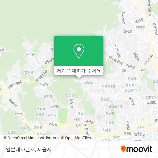 일본대사관저 지도