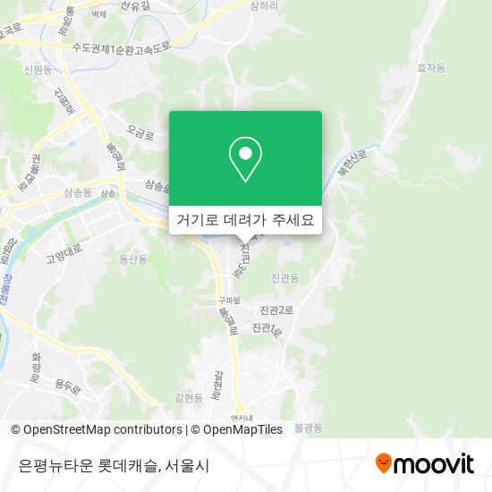 은평뉴타운 롯데캐슬 지도