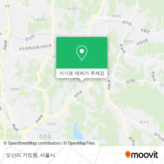 오산리 기도원 지도