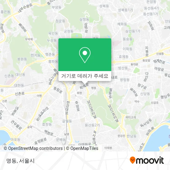 명동 지도